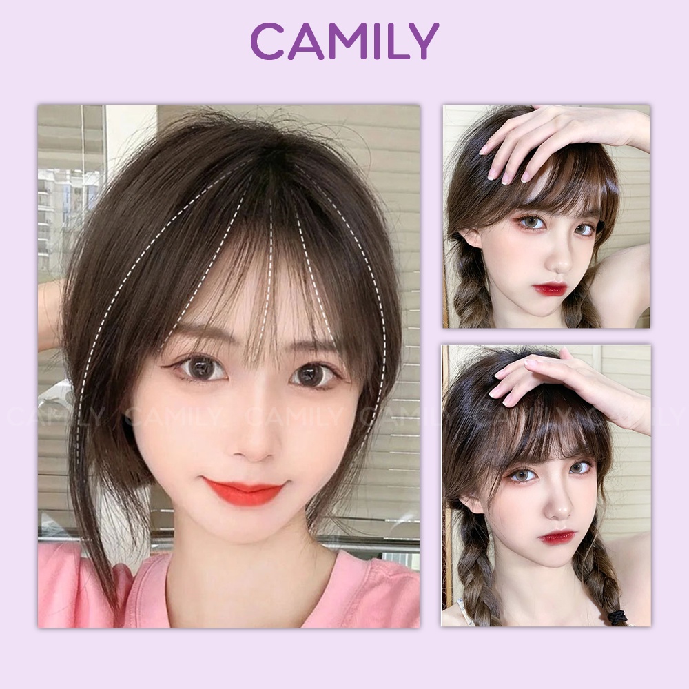 Tóc mái giả Camily mái giả thưa phong cách Hàn Quốc nhiều màu dễ thương CM04