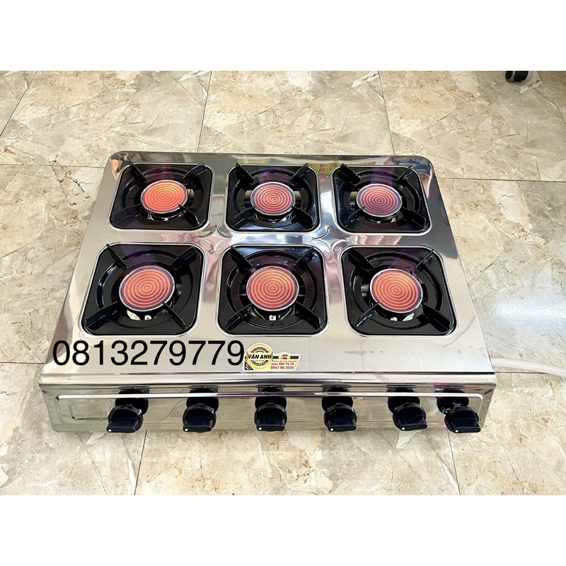 BẾP GAS 6 LÒ HỒNG NGOẠI