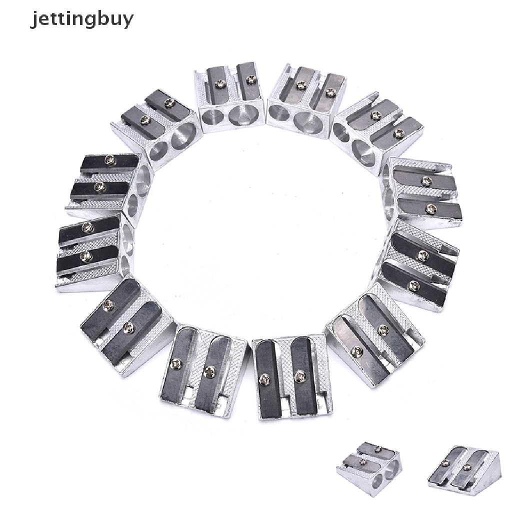 Bộ 3 Đồ Gọt Bút Chì Bằng Kim Loại Hai Lỗ Cho Văn Phòng / Trường Học