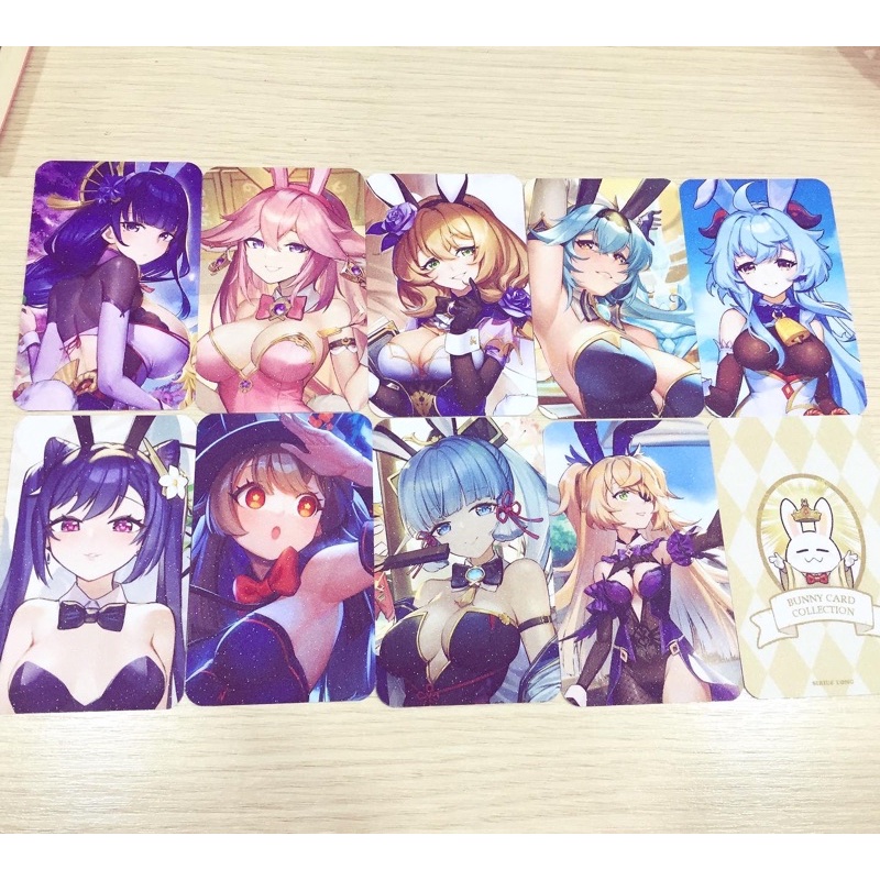 Card bo góc Genshin Impact bunnygirl