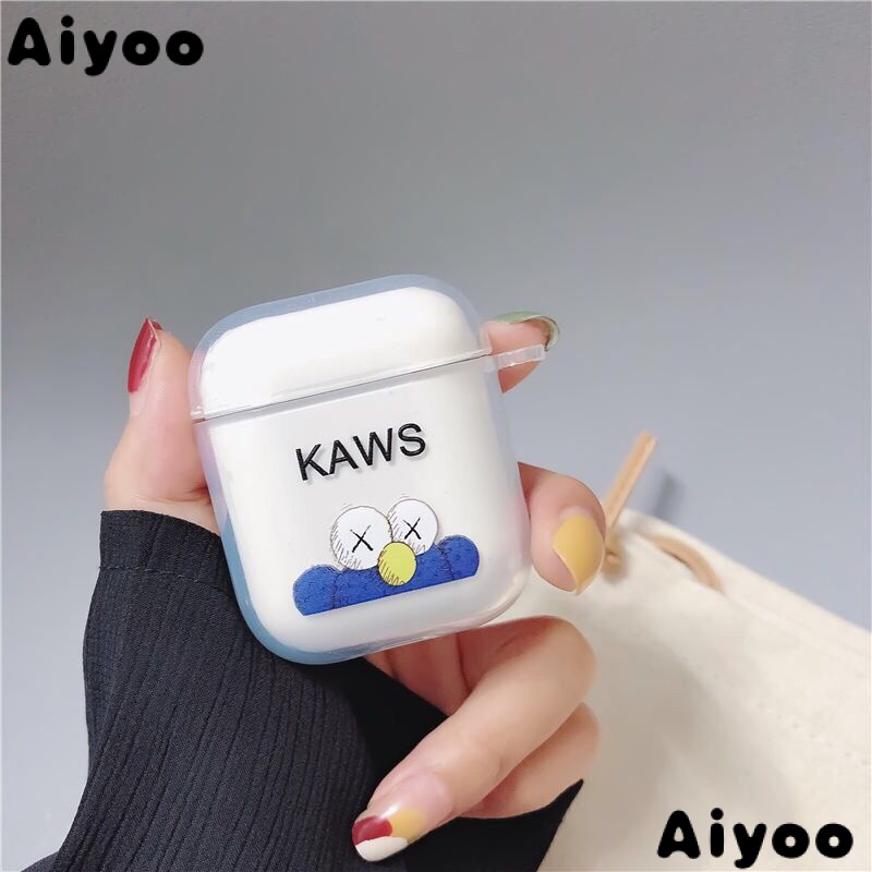 Vỏ Bảo Vệ Hộp Sạc Tai Nghe Airpods1 Pro3 Apple AirPods2 airpods1airpods2AirPods MKI5 Hình KAWS Sesame Street Dễ Thương