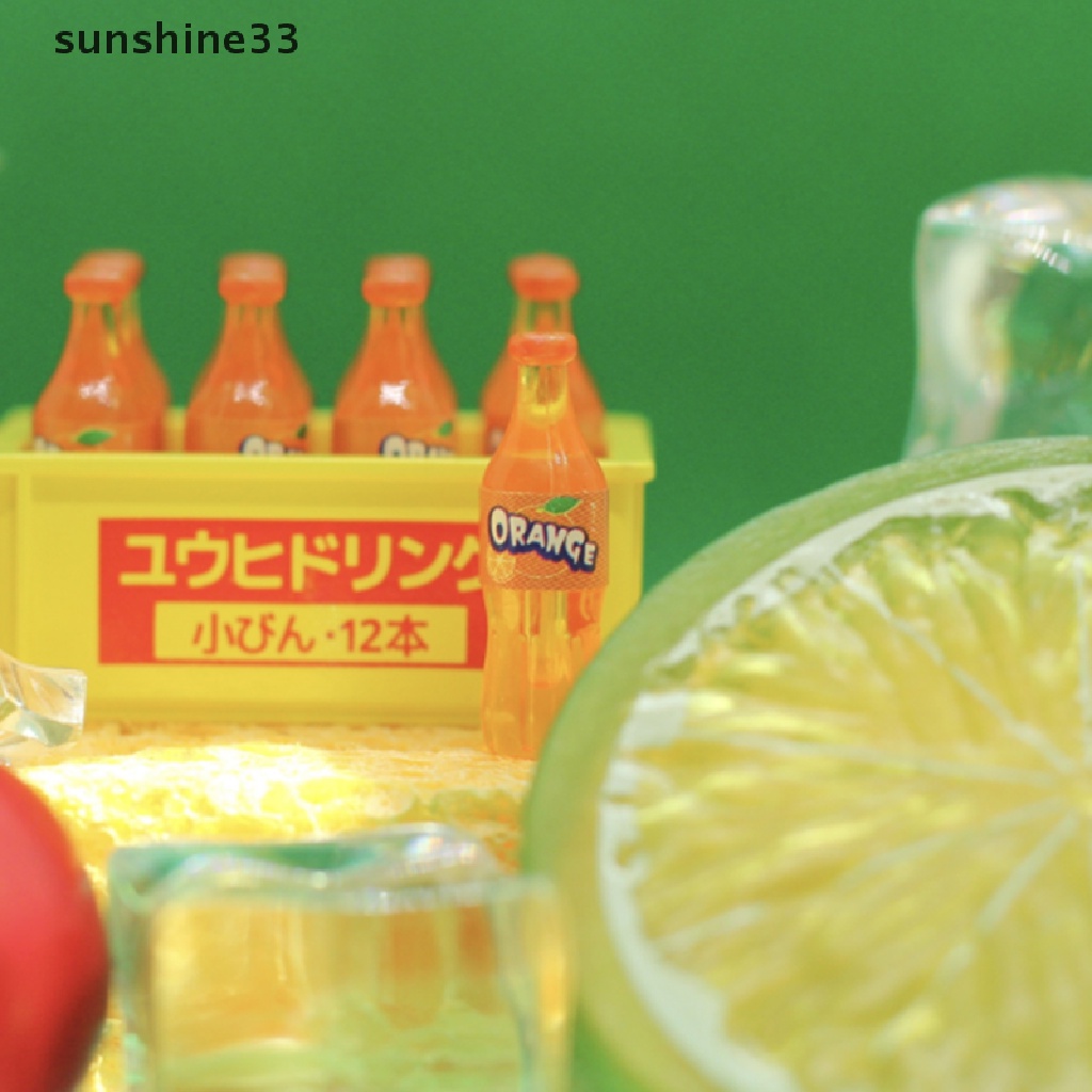 1 Bộ Mô Hình Chai Soda Mini Trang Trí Nhà Búp Bê