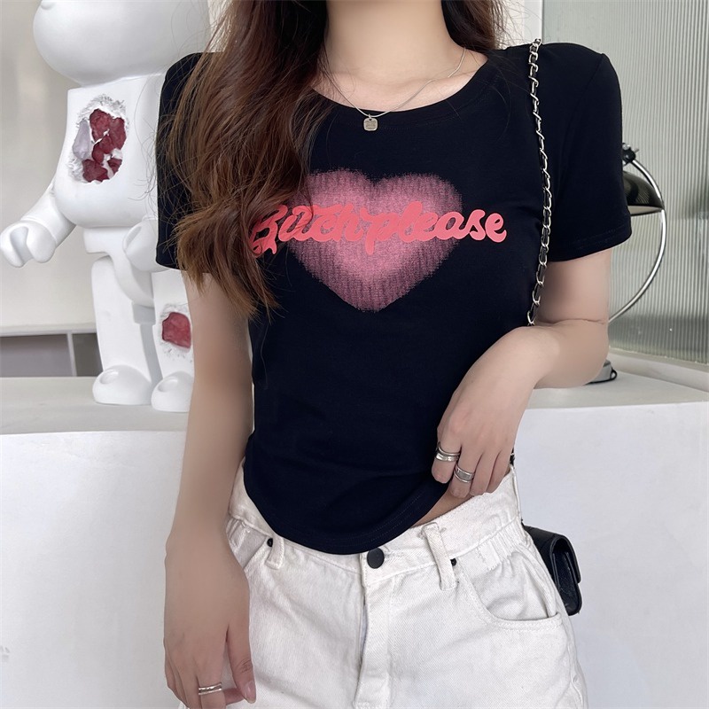 IELGYÁo Croptop Mỏng Lưng Cao In Họa Tiết Thời Trang Cho Nữ