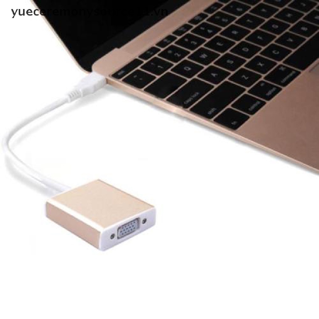 1 Đầu Chuyển Đổi Từ Giác Cắm Type C Sang Cổng Cắm VGA USB 3.1 Sang Giác Cắm VGA Cho Máy Tính