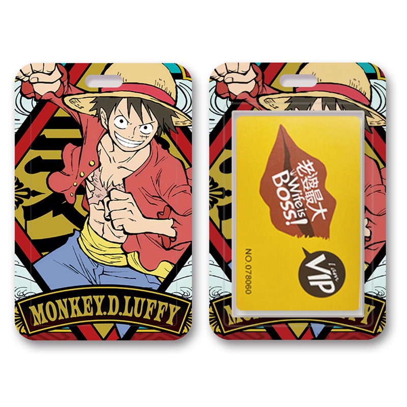 Thẻ Xe Buýt Kèm Dây Đeo Cổ Họa Tiết Hoạt Hình One Piece Sauron Luffy
