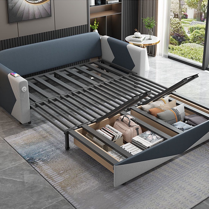 Sofa Giường Đa Năng Gấp Gọn Thành Ghế Sofa, Giường Sofa Thông Minh Có Ngăn Chứa Đồ Tiết Kiệm Không Gian - Tặng Kèm 2 Gối | BigBuy360 - bigbuy360.vn