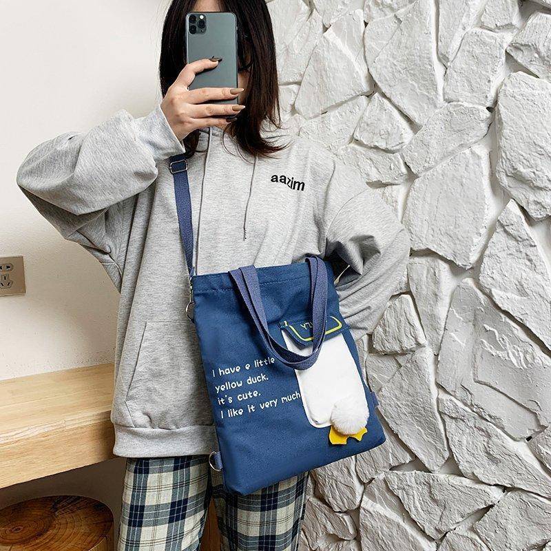 Túi Xách Vải Canvas Thời Trang Phong Cách Hàn Quốc