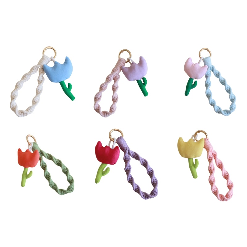 Móc Khóa Hình Bông Hoa 3D Trang Trí Xinh Xắn