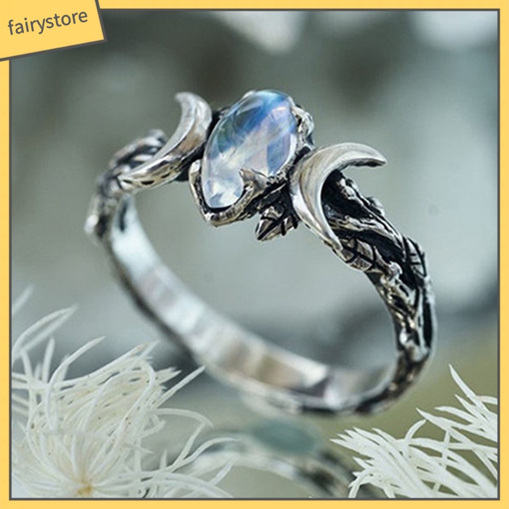 Nhẫn Đính Đá Phong Cách Bohemia Cổ Điển [Fairy1] Cho Nữ