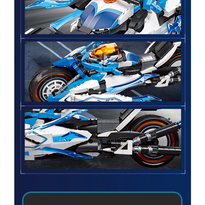 Đồ Chơi Lắp Ráp Xe Mô Tô Vui Nhộn Cho Bé