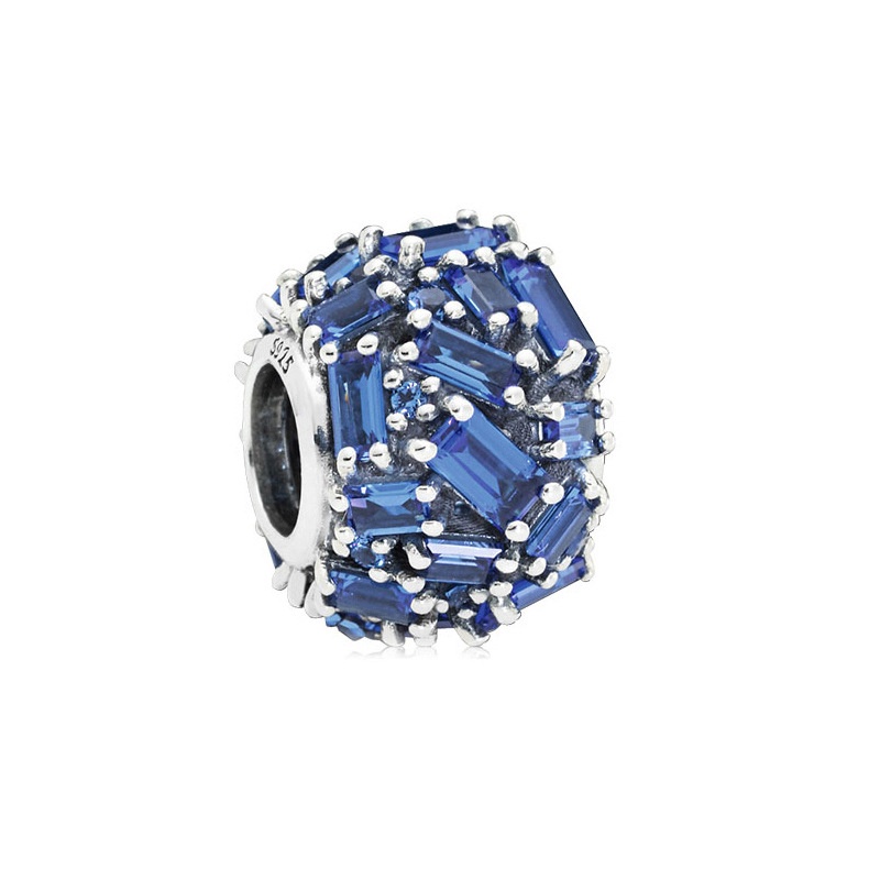 Hạt Charm Bằng Bạc 925 pandora Hình Giọt Nước Lấp Lánh Trang Trí Vòng Tay pandora DIY