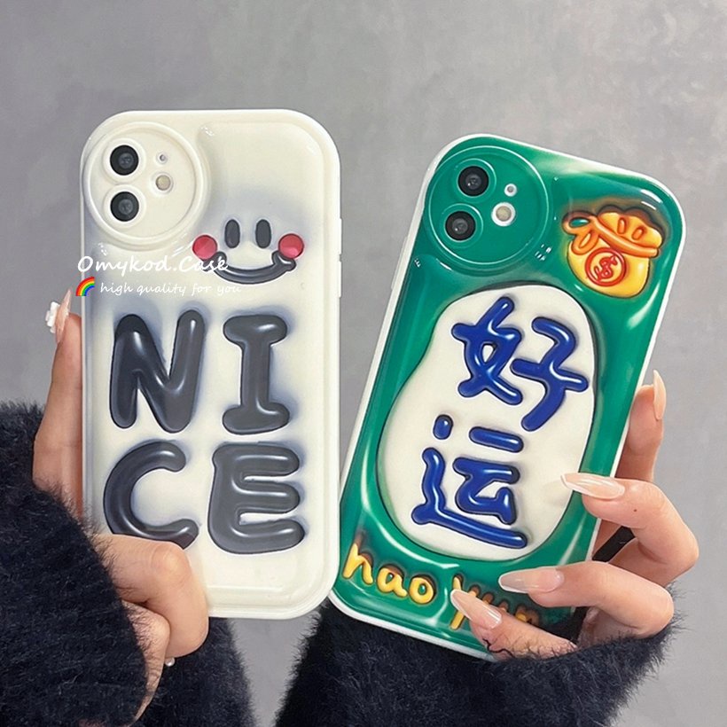 Ốp Điện Thoại In Chữ 3D Có Đệm Khí Chống Rơi Cho Samsung S21 S20 FE S22 S21 S20 A54 4G Note 20 Plus M23 M33 M52 M53
