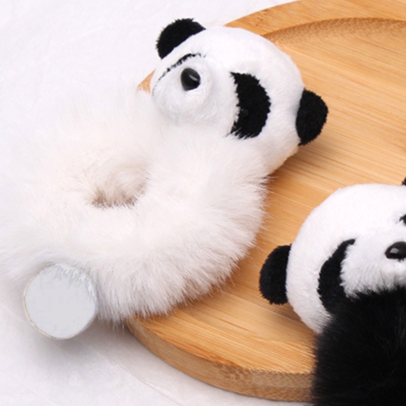 Dây Cột Tóc Co Giãn Hình Gấu Trúc Hoạt Hình Dễ Thương Cho Bé Gái