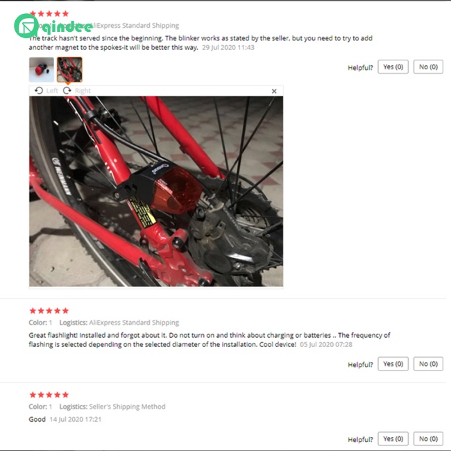 Đèn Cảnh Báo Chống Thấm Nước Có Nam Châm Gắn Đuôi Xe Đạp