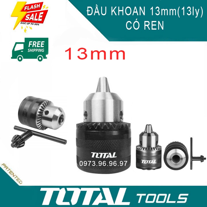 Bộ đầu mũi khoan 13mm thay thế cho các loại đầu máy khoan cầm tay TAC451302W makita,dongcheng,crow phù hợp với các loại
