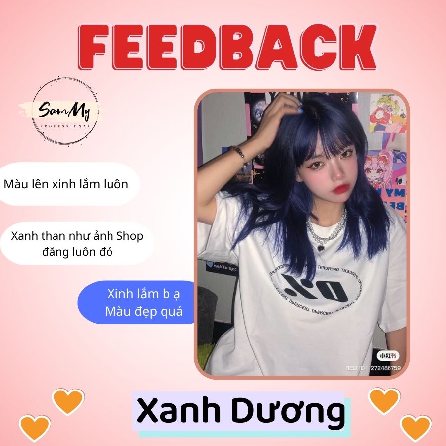 Thuốc Nhuộm Tóc KOOLPRO Màu XANH DƯƠNG ĐEN KHÓI Không Tẩy Tuýp 100g - Beli Official Store