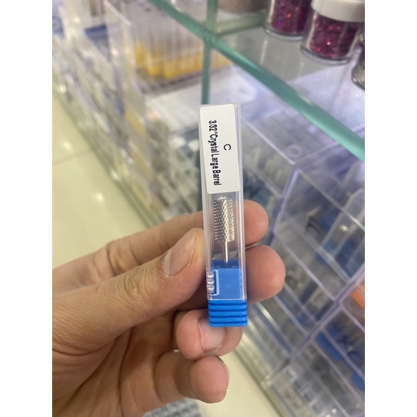 Đầu mài móng tay kim cương đầu tròn hạt đá