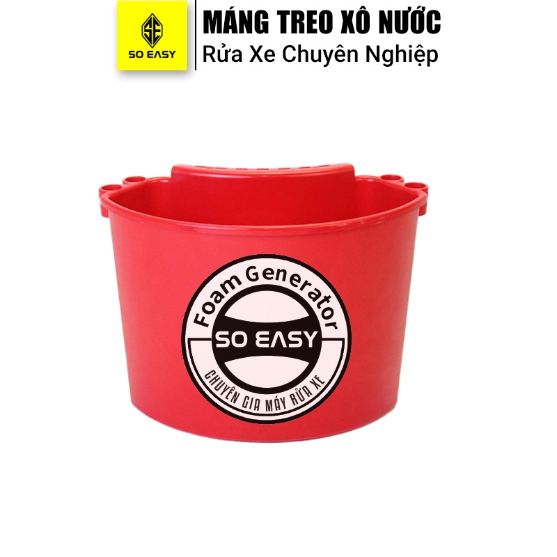 [HCM] 01 Xô nhỏ máng treo bên thùng nước rửa xe So Easy RX50-MT bằng nhựa cao cấp dùng đựng bình foam chổi cọ găng khăn