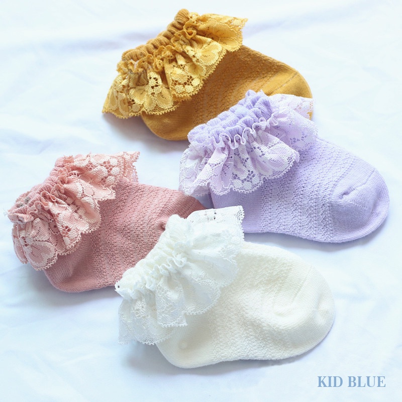 Tất Cotton Phối Ren Xinh Xắn Dành Cho Bé Gái