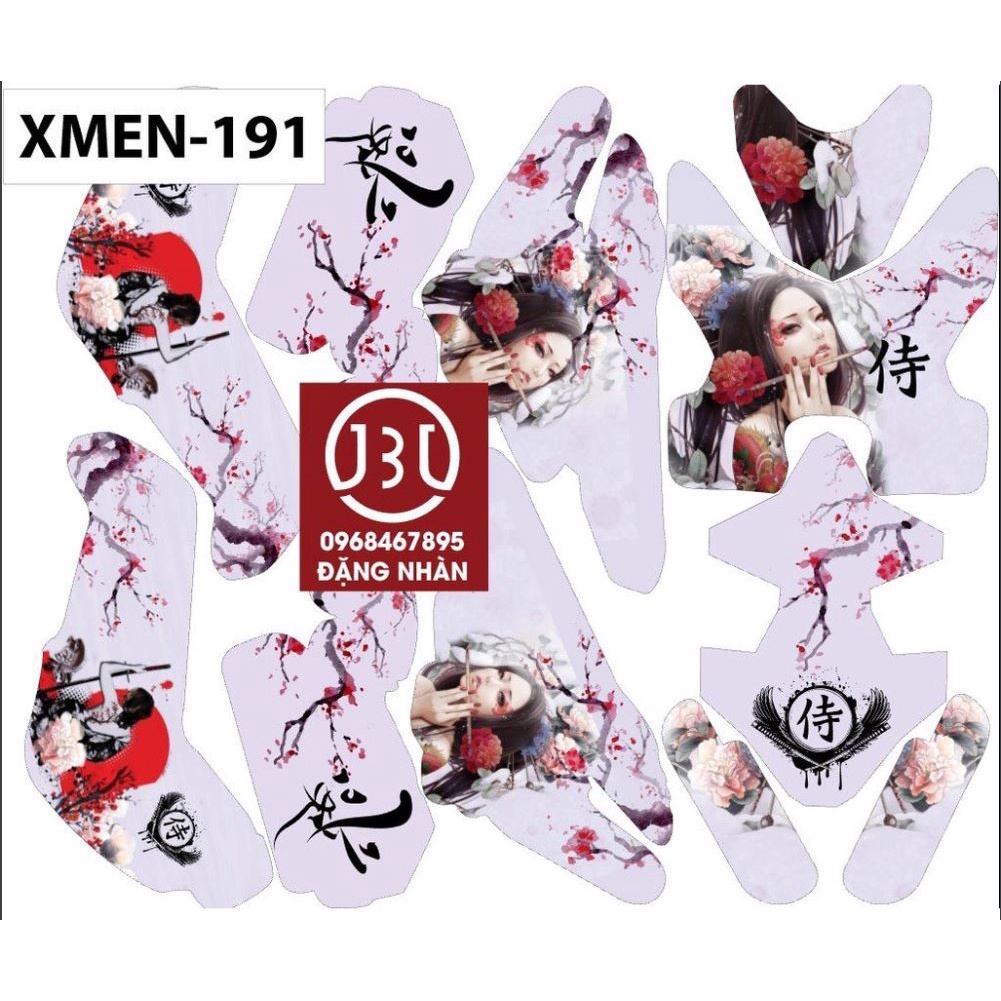 Tem trùm xe điện xmen - 191 CHẤT LIỆU 3 LỚP GIÚP SẢN PHẨM CÓ ĐỘ BỀN CAO MẦU SẮC CHÂN THỰC