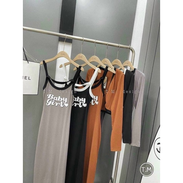 Sét Áo khoác+ đầm dây from dài 1m15