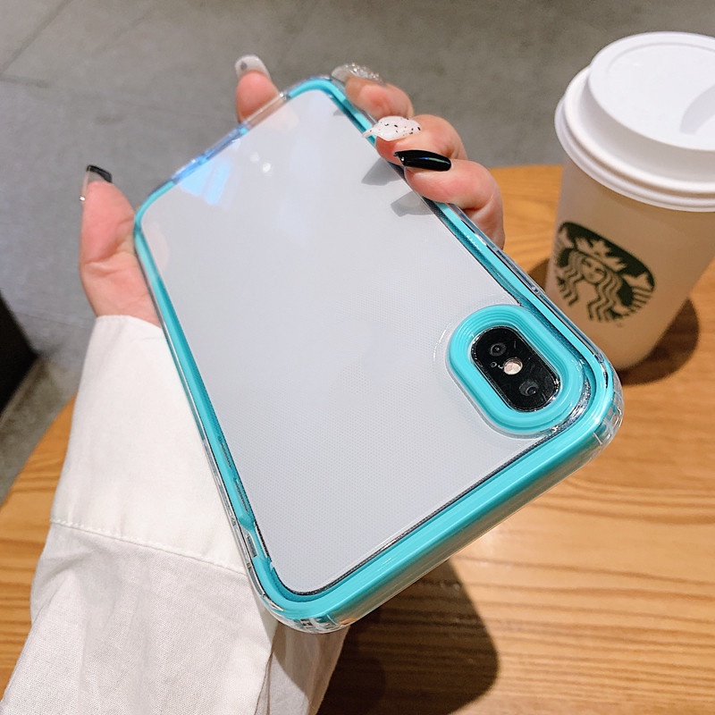 Ốp Điện Thoại Trong Suốt Chống Sốc 3 Trong 1 Cho iphone 6 6s 7plus 8plus x xs xr xs max se2020