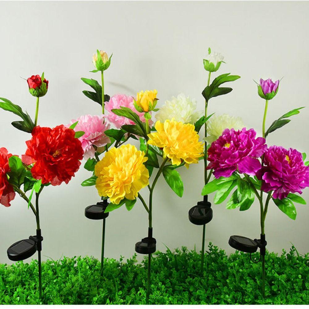 YVE Đèn LED Hoa Năng Lượng Mặt Trời Chống Thấm Nước Trang Trí Lễ Hội / Sân