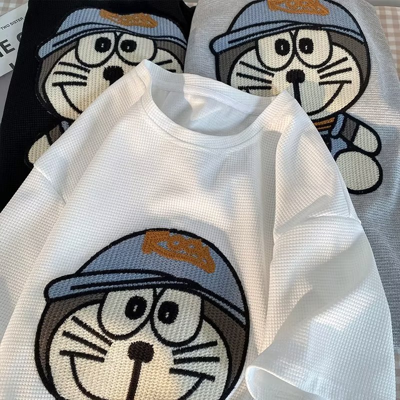 Áo Thun Tay Ngắn Cổ Tròn In Họa Tiết Hoạt Hình Thời Trang Mùa Hè Cho Nam