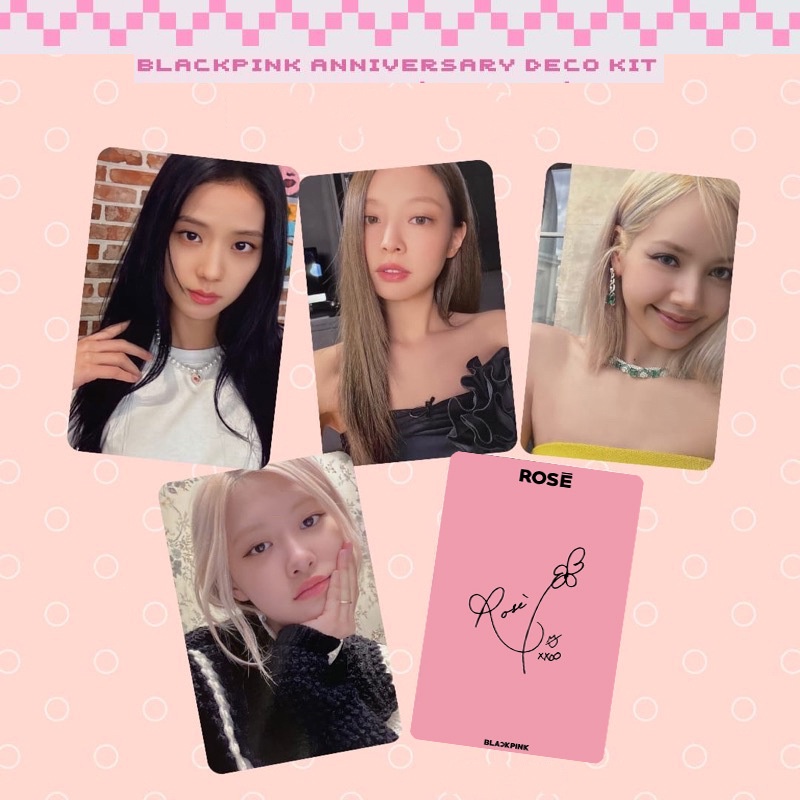 Bộ Thẻ Hình Nhóm Nhạc BLACKPINK Kỉ Niệm Lần Thứ 6