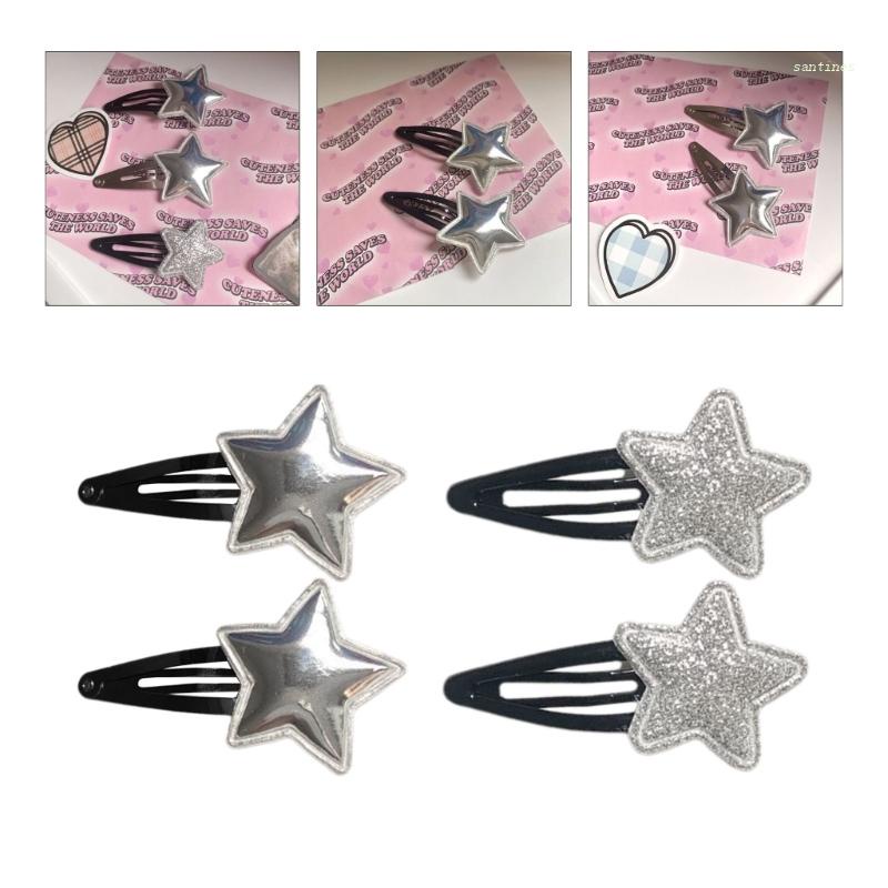 Kẹp Tóc Kim Loại Hình Ngôi Sao Lấp Lánh Độc Đáo Cho Nữ