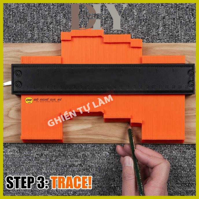 Thước Sao Chép Hình Dạng Góc Cạnh Đa Năng, Thước đo cắt gạch, Giấy dán tường, Gỗ lát sàn, Dụng cụ xây dựng thông minh