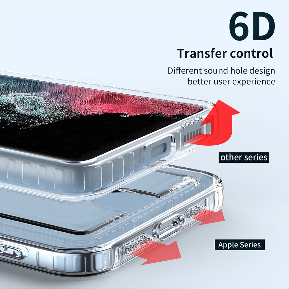 Ốp điện thoại KOOSUK silicon trong suốt có ngăn đựng thẻ cho Samsung Galaxy S23 Ultra S22 S21 Plus +