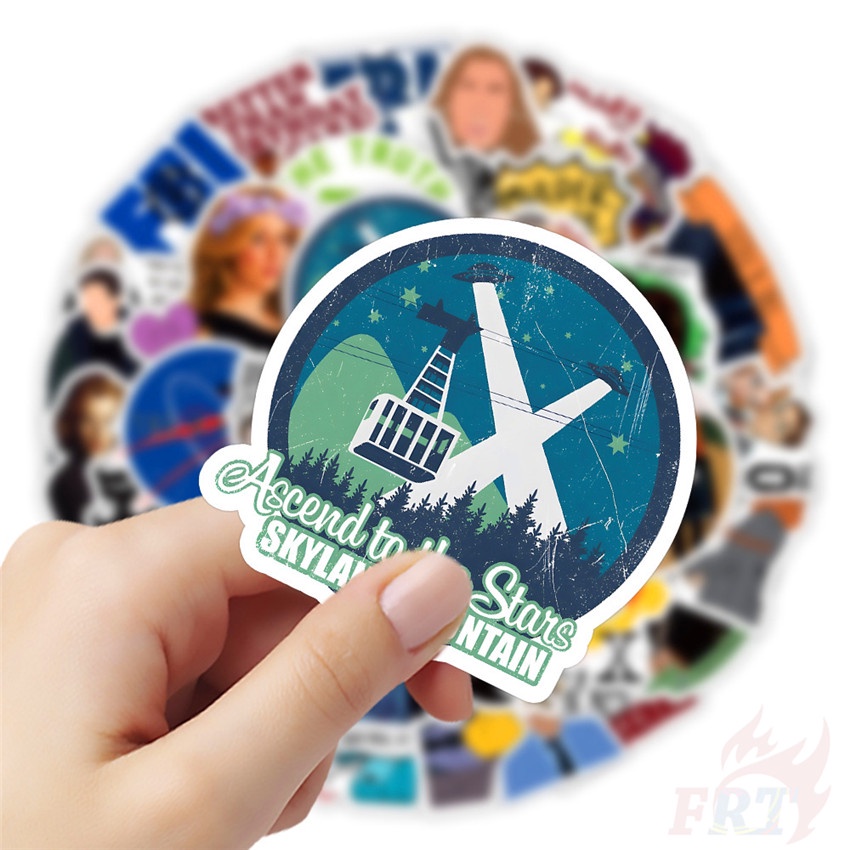 ❉ Miếng Dán Trang Trí Hình Chữ X-Files Độc Đáo ❉ Bộ 50 Sticker Chống Thấm Nước Họa Tiết Doodle Hợp Thời Trang