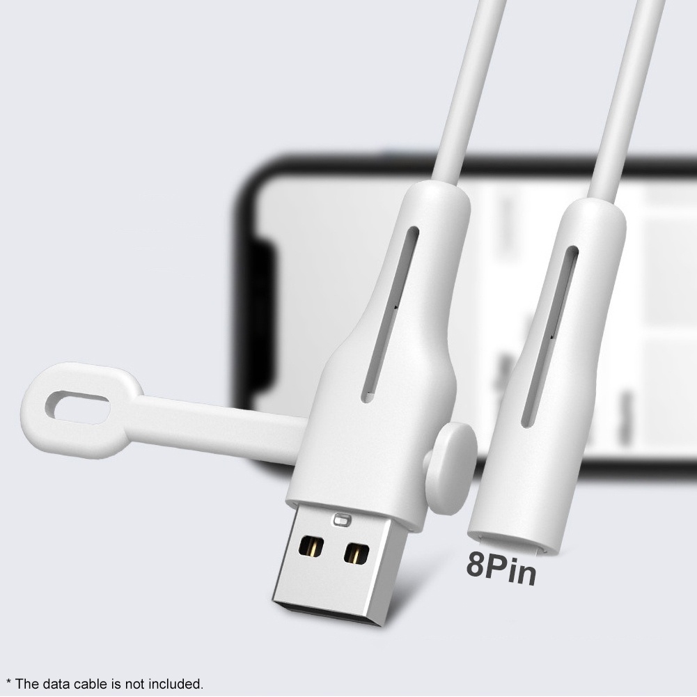 Vỏ Silicon Bảo Vệ Dây Cáp Sạc USB Hình Hoa Hướng Dương AtoL / CtoL Cho iPhone