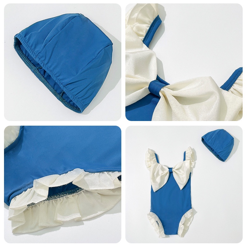 Đồ bơi một mảnh IQ ANGEL kiểu công chúa dễ thương thời trang mùa hè dành cho bé gái 3 tuổi