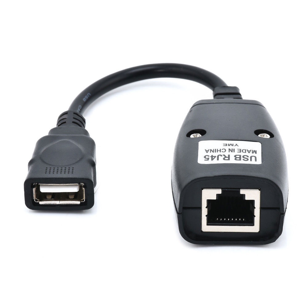 Set 2 dây cáp mở rộng LENOVO chuyển đổi đầu cắm USB sang ổ cắm CAT5 CAT6 RJ45 LAN tiện lợi