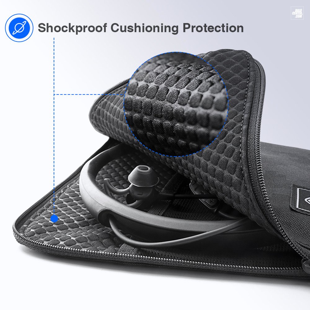 Túi chống sốc đựng phụ kiện tai nghe, cáp sạc tiện lợi nhập khẩu từ Mỹ - Tomtoc Slim Carry A01-007D