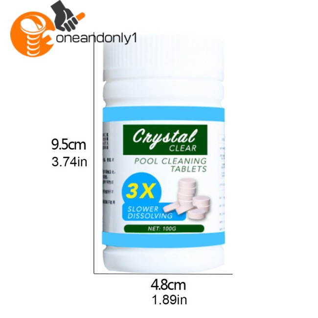 Set 100 Viên Nén Vệ Sinh Bể bơi Lâu Trôi Tiện Dụng