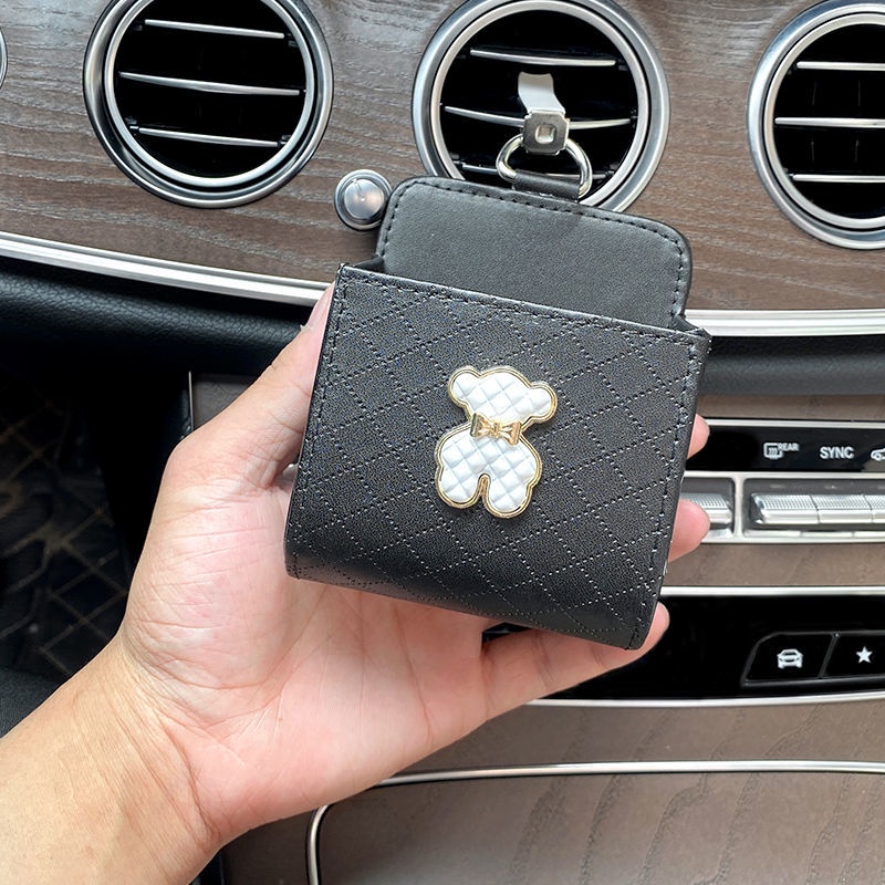 Túi Đựng Điện Thoại Họa Tiết Hoạt Hình Sáng Tạo Treo Lỗ Thông Gió Xe Hơi