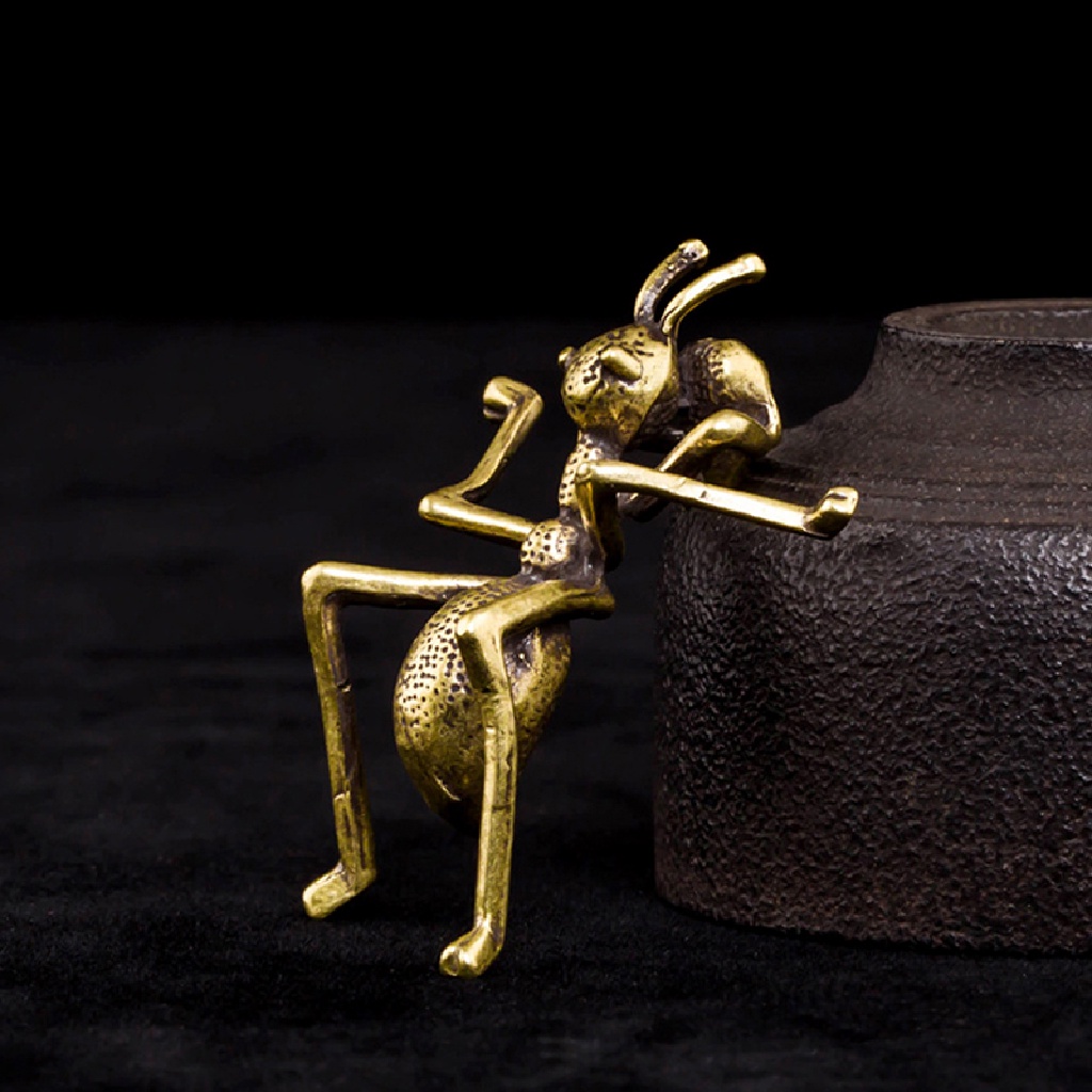 Đế Cắm Nhang Hình Kiến Bằng Đồng Thau Để Bàn Trang Trí Văn Phòng