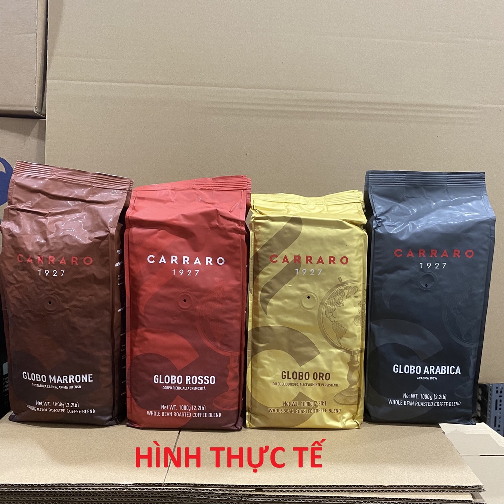 Cà Phê Hạt CARRARO  - Nhiều loại - Nhiều mùi vị