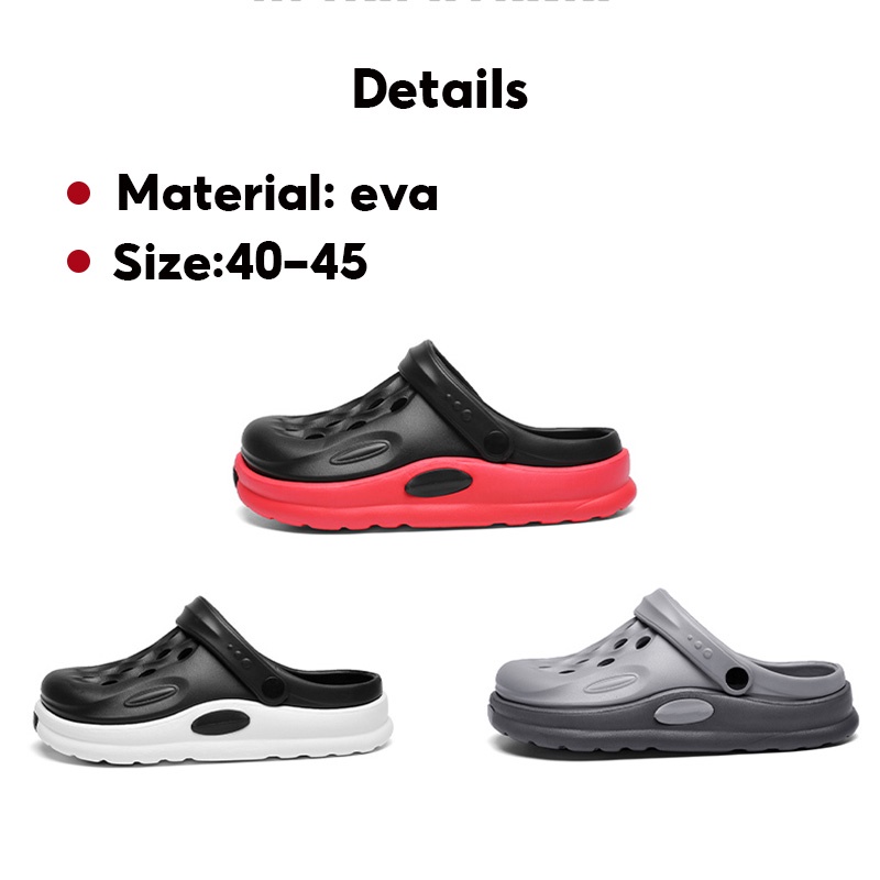 Sandal Cao Su Chống Trượt Mới Cho Nam, size 40-45