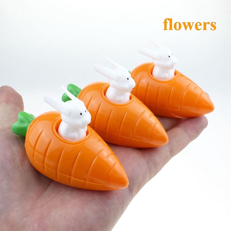 Đồ Chơi Hình Thỏ Lên Dây Cót Và Cà Rốt Dễ Thương Cho Bé