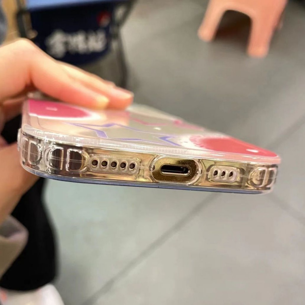 ✅Ốp Điện Thoại Mềm Màu Trong Suốt Hình Ngôi Sao Cho iPhone 14 13promax 12 11pro xr xs 7 8plus
