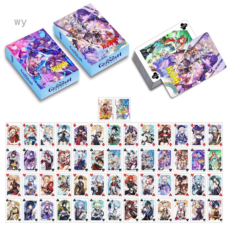 Bộ Sưu Tập Thẻ Bài 3 Trong 1 Genshin Va Chạm