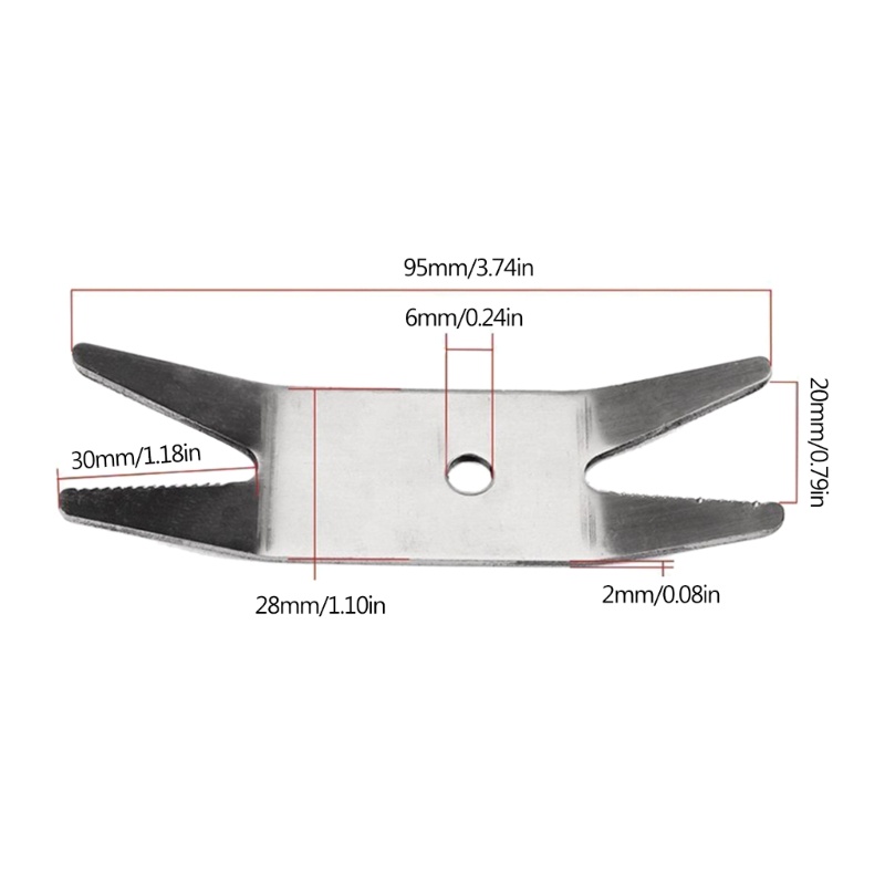 SUN Stainless Steel Guitar Spanner Wrench Multi Spanner Wrench for Guitar Switch Knobs Tuner Multifunction Guitar Knobs