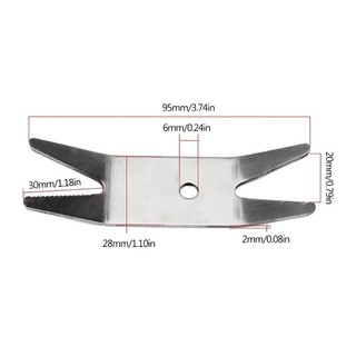 SUN Stainless Steel Guitar Spanner Wrench Multi Spanner Wrench for Guitar Switch Knobs Tuner Multifunction Guitar Knobs