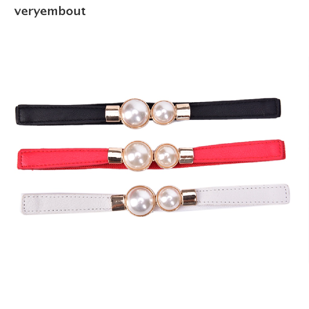 Thắt Lưng Co Giãn Phối Ngọc Trai Thời Trang Dành Cho Nữ