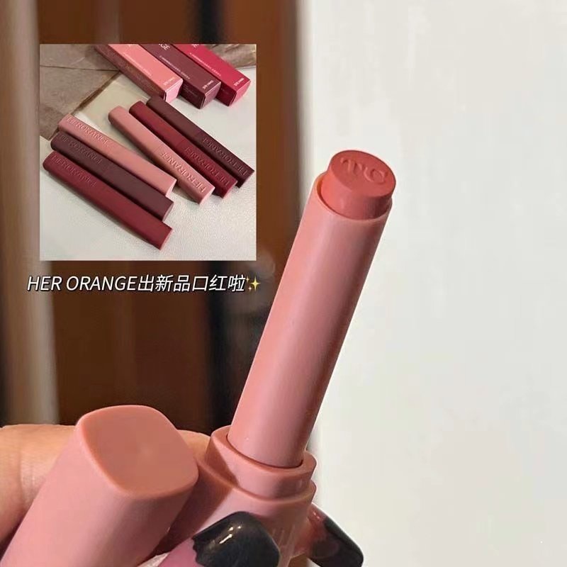 Son Môi HERORANGE Chất Nhung Lì Tự Nhiên Chống Thấm Nước Phiên Bản Giới Hạn Thiết Kế Vỏ Hình Thỏ Dễ Thương