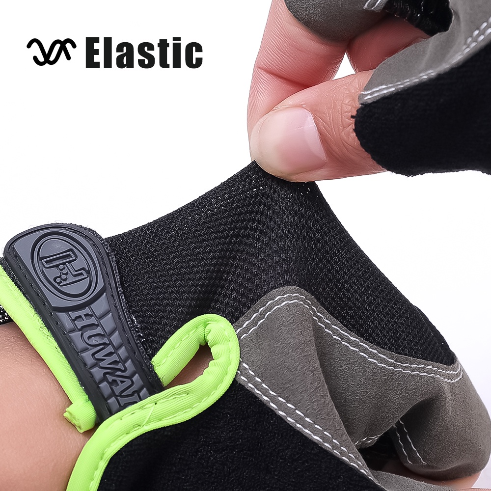 Găng Tay Thể Thao Hở Ngón Chống Trượt Thoáng Khí Cho Nam Nữ